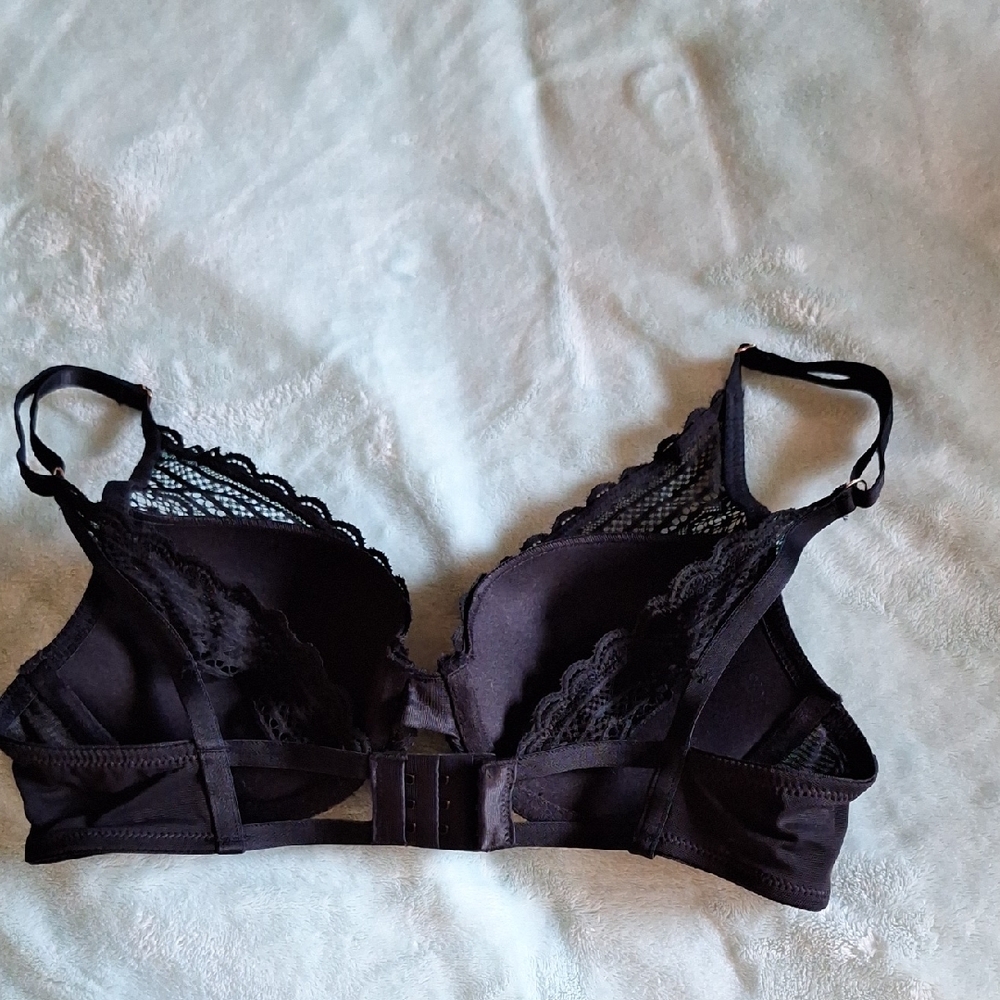 Elegant Black Lace Bra - Picture 3 of 5